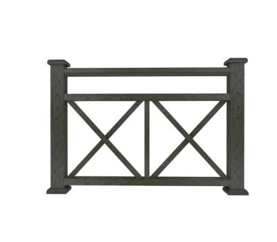 Ограждение из ДПК К1 черный от производителя  Dortmax по цене 10 920 р