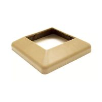 Крышка нижняя ПВХ для столба 100х100 Орех