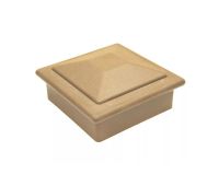 Крышка верхняя ПВХ для столба 125х125 Орех Крышка верхняя ПВХ для столба 125х125 Орех