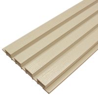 Доска Фасадная из ДПК Wood Рейка Слоновая кость Доска Фасадная из ДПК Wood Рейка Слоновая кость