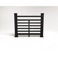 Ограждение ДПК цвет Кварц Сборка №4