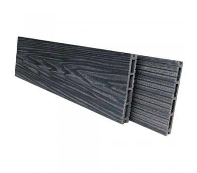 Террасная доска Comfort 3D тиснение + вельвет Графит от производителя  NanoWood по цене 490 р