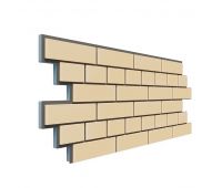 Фасадная термопанель Кирпич 20 мм - Светло-жёлтый Фасадная термопанель Кирпич 20 мм - Светло-жёлтый