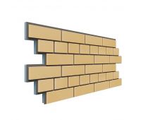 Фасадная термопанель Кирпич 20 мм - Жёлтый Фасадная термопанель Кирпич 20 мм - Жёлтый