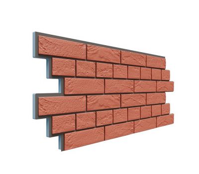 Фасадная термопанель Венецианский кирпич 20 мм - Красный от производителя  Доломит по цене 980 р