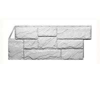 Фасадные панели (цокольный сайдинг) коллекция Камень Крупный - Мелованный белый Фасадные панели (цокольный сайдинг) коллекция Камень Крупный - Мелованный белый