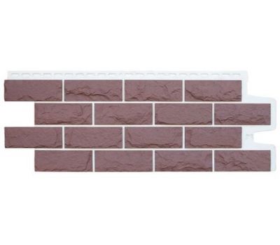 Фасадные панели Колотый Камень Элит Каштан (белый шов) от производителя  Grand Line по цене 740 р