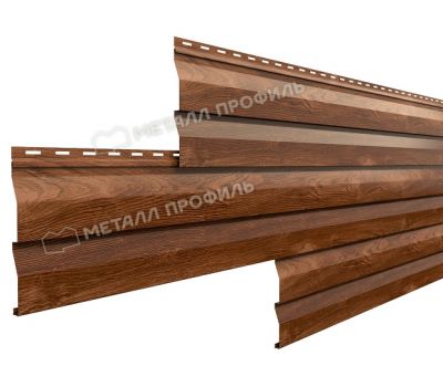 Металлический сайдинг МП СК-14х226 (ECOSTEEL-01-МореныйДуб-0.5) от производителя  Металл Профиль по цене 1 550 р