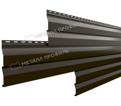 Металлический сайдинг МП СК-14х226 (PURMAN-20-RR32-0.5) Темно-коричневый от производителя  Металл Профиль по цене 1 550 р