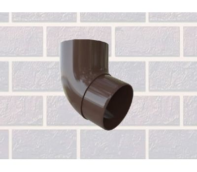 Колено трубы 45° Коричневое от производителя  Альта-профиль по цене 240 р